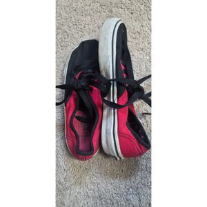 Red and black kids VANS
